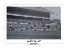 Jimmy Greaves signed 16x12 print