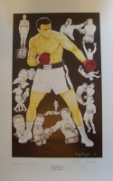 Muhammad Ali signed print